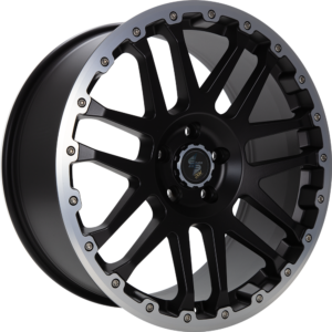 ETABETA Combat CV 8x17 5L1 ET45 5x120 Black matt Lip+Cap pol. ML65.1