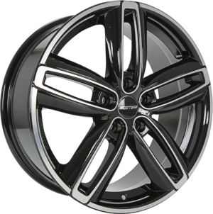 GMP Diva 7.5x17 ET50 5x112 66.6 Black Diamond
