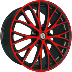 ETABETA PIUMA-C 8.5x19 5R ET45 5x112 ML78.1 K60° Black Shiny red f
